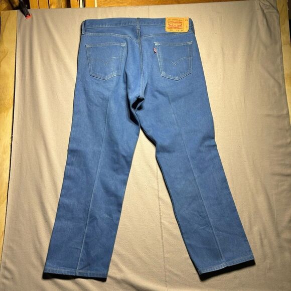 Levis 501 Straight Leg Button Fly Jeans Men's Size 38x30 Red Tab Western - Picture 2 of 7